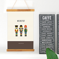 누구세요 패브릭포스터+행잉액자 set